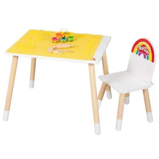 Play-Doh Creative Seating Set: Table, Chair, 6 Colors, 3D Mat, Tools, Kids 3+ image {9}