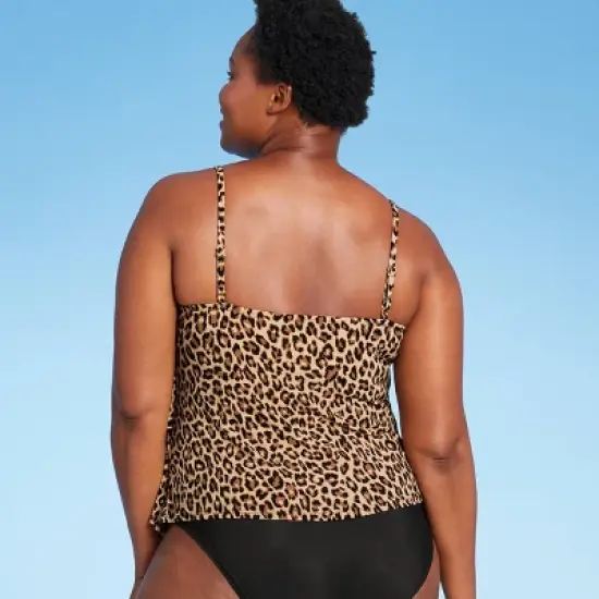 Women's UPF 50 Tiered Tankini Top - Aqua Green&reg; image {3}