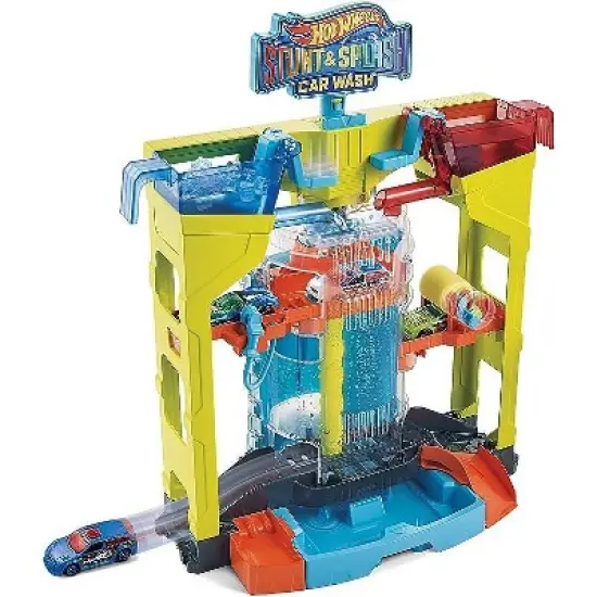 Hot Wheels Stunt & Splash Car Wash Playset image {4}