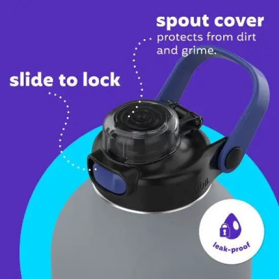 Bubba Radiant Stainless Steel Simple-Lid Rubberized Water Bottle, 64oz. image {3}