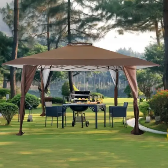 Captiva Designs 13&rsquo; x 13&rsquo; Pop-Up Canopy Tent - Instant Folding Shelter for Large Outdoor Sun Protection image {2}