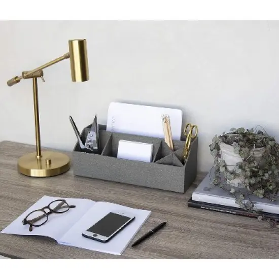 Bigso Elisa Desktop Organizer, Durable Office Desk Organizer with 7 Compartments for Office Supplies image {5}