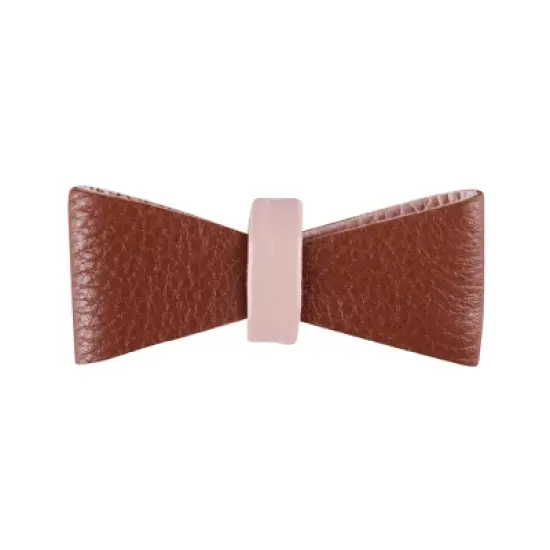 PoisePup &ndash; Luxury Pet Dog Bow Tie &ndash; Soft Premium Leather Bowtie for Small and Large Dogs - Bella Rose image {3}