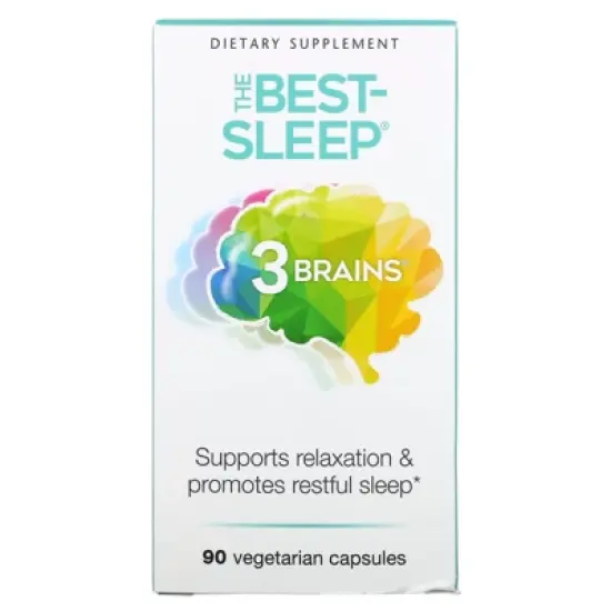 Natural Factors 3 Brains, The Best-Sleep, 90 Vegetarian Capsules image {4}
