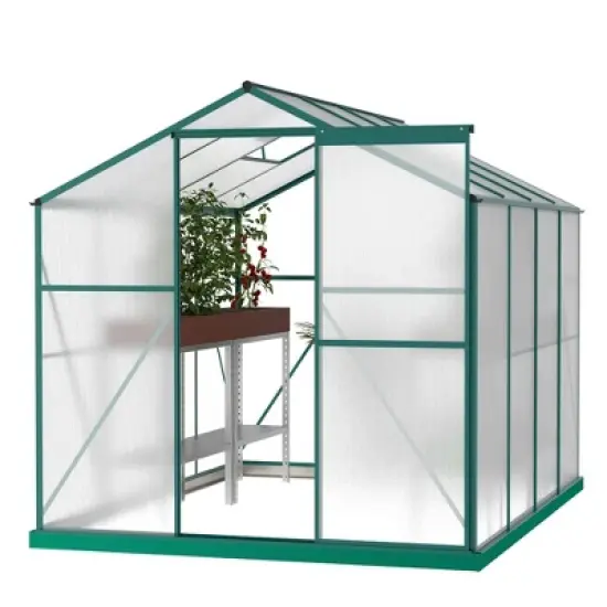 Gardening Greenhouse, Grow Plant Herbs Flowers Hot House, With Aluminum Frame, Walk In Heavy Duty Greenhouse for Outdoor image {6}