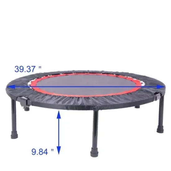 Jump Into Fun 40'' Fitness Tranpoline for Adults, Foldable Mini Rebounder Tranpoline, 330LBS Capacity Low-Impact Indoor Ourdoor Exercise Equipment image {5}