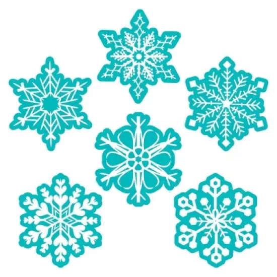 Creative Teaching Press&reg; Snowflakes 6" Designer Cut-Outs, 36 Per Pack, 3 Packs image {1}