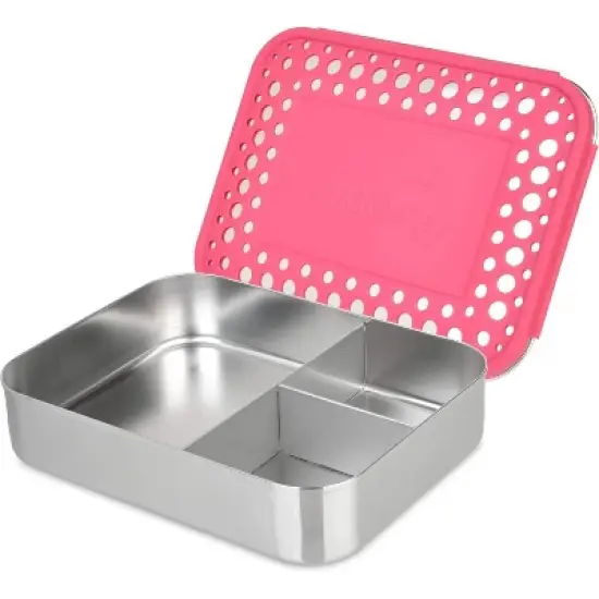 LunchBots Large Trio Stainless Steel Bento Box image {11}