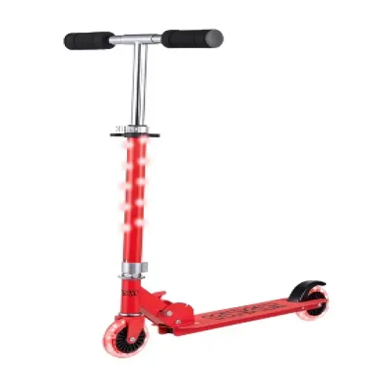 Voyager 2 Wheel Kids Scooter W/ Light Up Wheels & Tbar image {10}