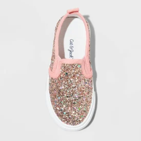 Toddler Girls' Madigan Slip-On Glitter Sneakers - Cat & Jack&trade; image {2}