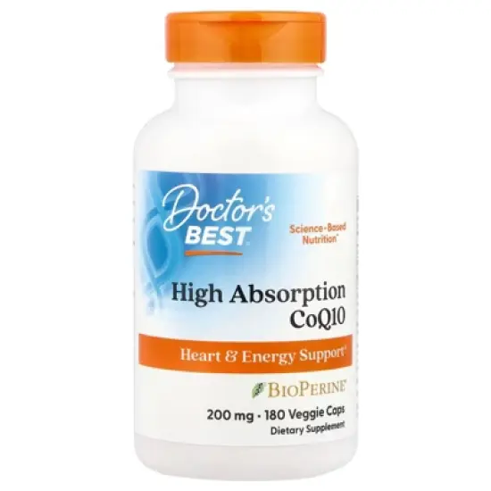 Doctor's Best High Absorption CoQ10  , 200 mg, 180 Veggie Caps image {4}