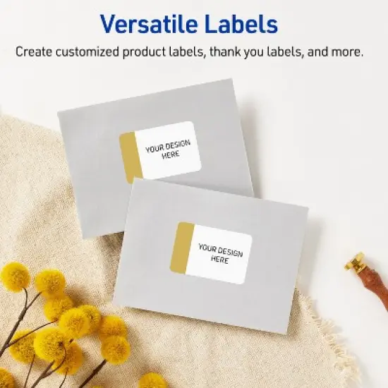 Avery 4" x 3-1/3" Labels, Gold-Dipped Edge, 40 ct image {5}