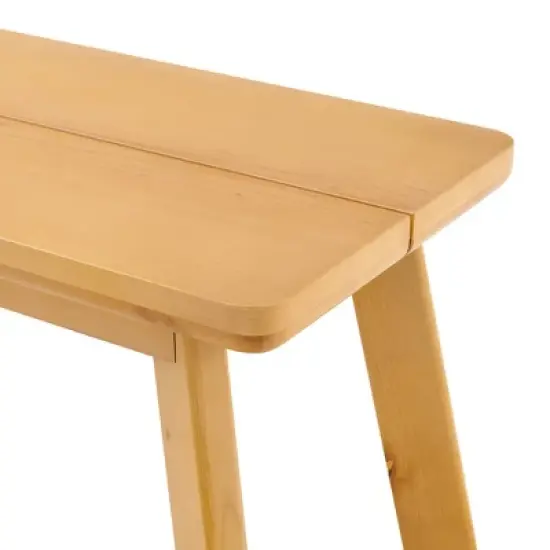 48" Shelburne Dining Bench Warm Natural - Alaterre Furniture image {6}