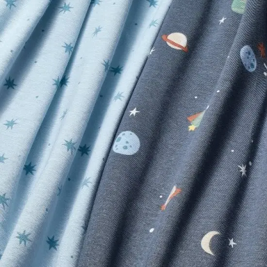 Fitted Jersey Crib Sheet - Space - 2pk - Cloud Island&trade; image {2}