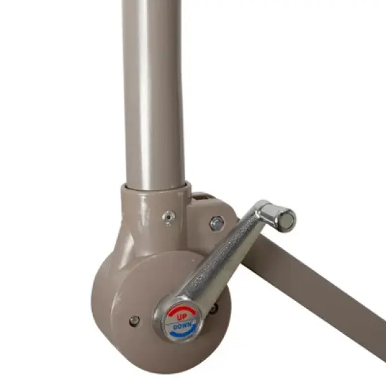 Northlight 10ft Offset Outdoor Patio Umbrella with Hand Crank, Purple image {2}