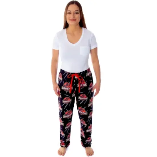 Jurassic Park Men's Allover Pattern Sleep Lounge Pajama Pants image {4}