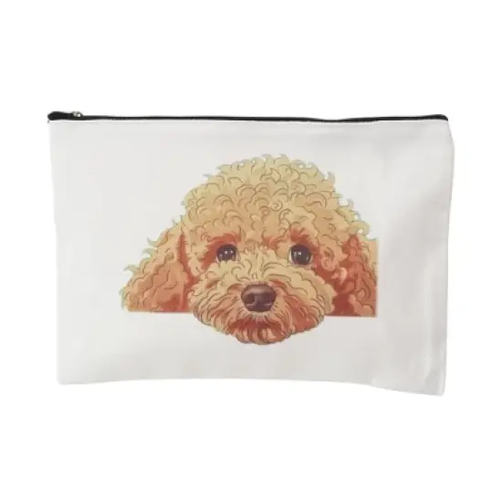 Unique Bargains Durable Teddy Dog Pattern Makeup Bag White 1 Pc image {5}