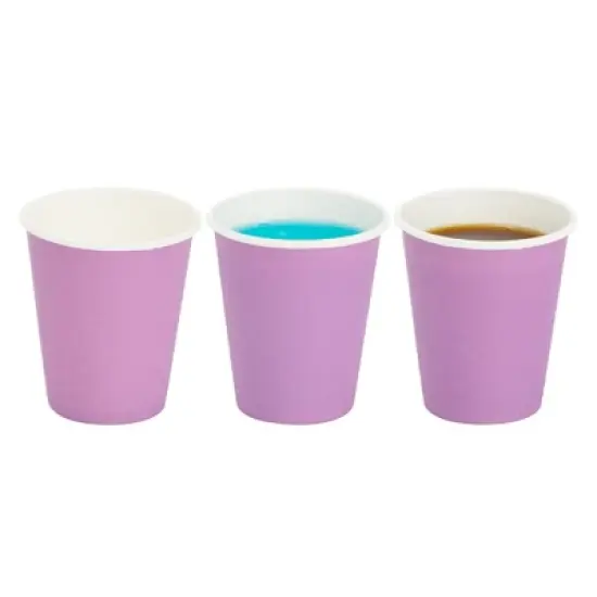 Stockroom Plus 600 Pack Purple Disposable 3oz Paper Cups for Espresso, Mouthwash, Tea, Coffee image {4}