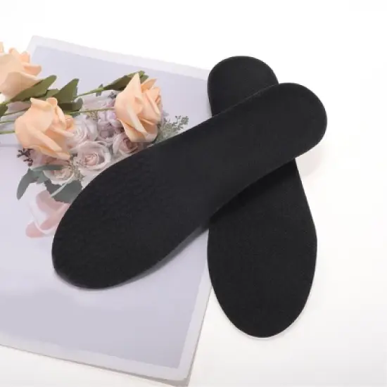 Unique Bargains Height Increase Shoe Inserts Fit Shoe Dark Gray Black 1 Pair image {5}