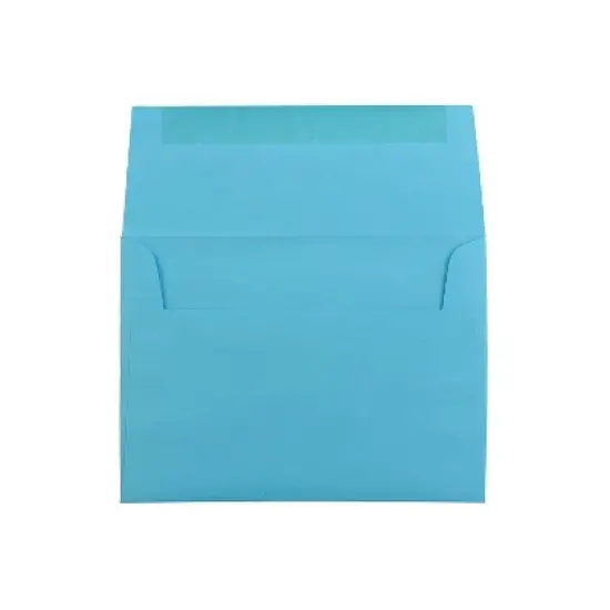JAM Paper A6 Colored Invitation Envelopes 4.75 x 6.5 Blue Recycled Bulk 250/Box (94523H) image {1}