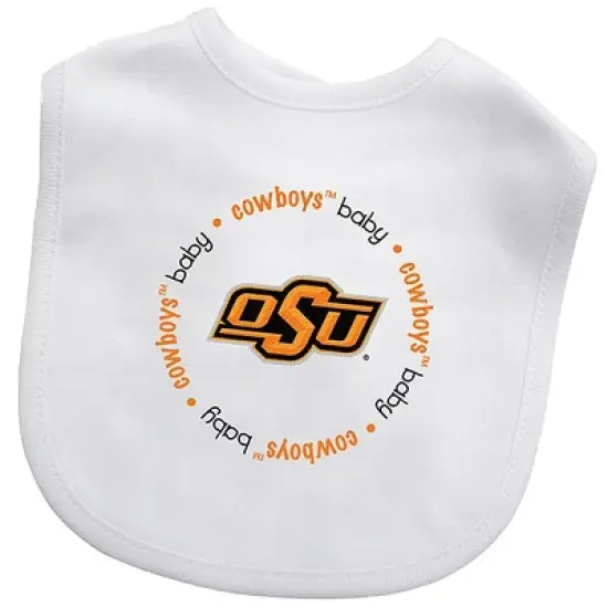 Baby Fanatic 2 Piece Bid and Shoes - NCAA Oklahoma State Cowboys - White Unisex Infant Apparel image {1}