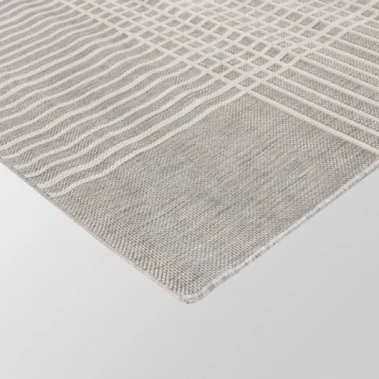 9' x12' Plaid Outdoor Rug Gray - Project 62&trade; image {4}