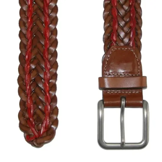 CrookhornDavis Men's Torino Twin Lace Braided Belt image {1}