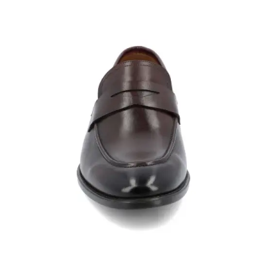 Thomas & Vine Bishop Medium and Wide Width Apron Toe Penny Loafer image {5}