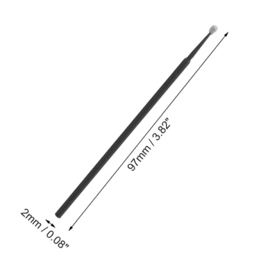 Unique Bargains Not Reusable Micro Applicator Brush for Eyelash Extension Lips Mascara Brushes Tool Set 100 Pcs image {3}