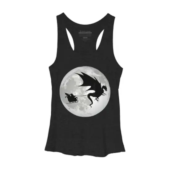 Women's Design By Humans Christmas Santa Claus By NekoShop Racerback Tank Top image {3}