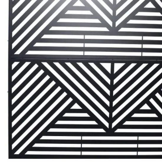 PAGED Outdoor Privacy Screen, Metal Balcony Privacy Screen Outdoor, Freestanding Decorative Fence Privacy Screen for Outside Lawn Garden image {3}