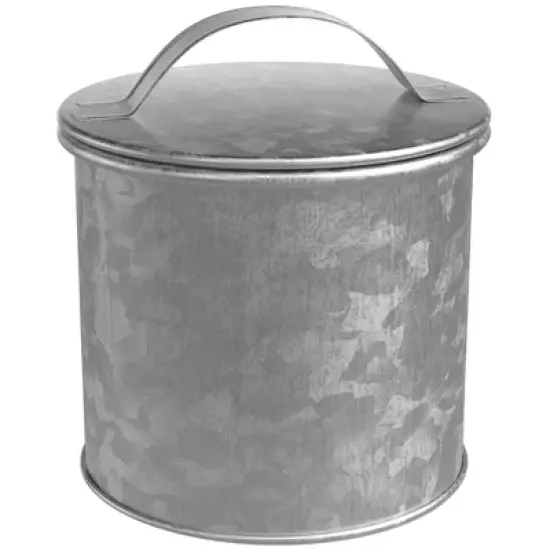 Amici Home Newport Collection Galvanized Metal Storage Canister, Food Safe image {8}