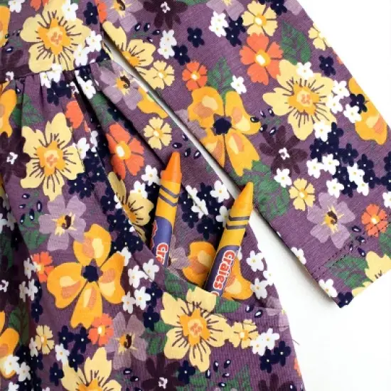 RuffleButts Girls Long Sleeve Twirl Dress image {4}