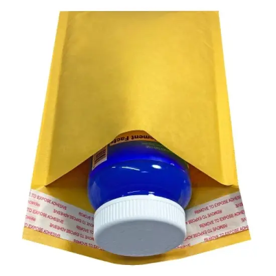 UOFFICE Pack of 75 Kraft Bubble Mailers 6.5" x 10" - #0 Self-Seal Padded Envelopes image {7}