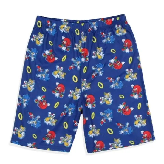 Sonic the Hedgehog Boys' Sonic And Friends 2 Piece Shorts Pajama Set image {2}