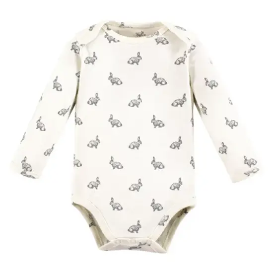 Touched by Nature Infant Girl Organic Cotton Long-Sleeve Bodysuits, Girl Woodland image {6}
