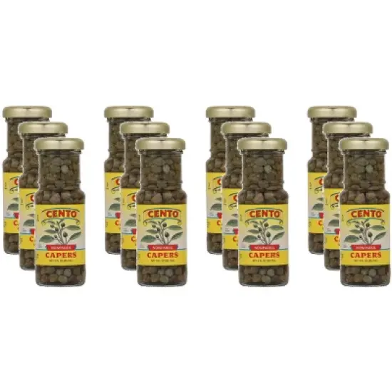 Cento Nonpareil Capers - Case of 12 - 3 fl oz image {2}