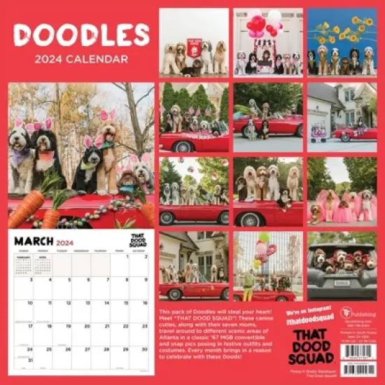 TF Publishing 2024 Wall Calendar 12"x12" That Dood Squad image {4}