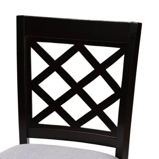 5pc Alora Espresso Wood - Baxton Studio image {5}
