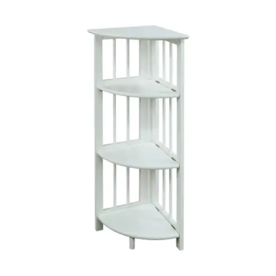 4 Shelf Corner Folding Bookcase - Flora Home image {10}