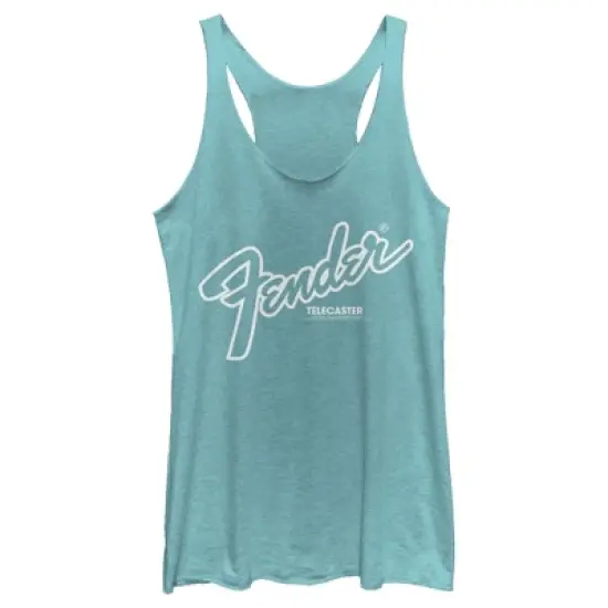 Women's Fender Telecaster Logo Racerback Tank Top image {3}
