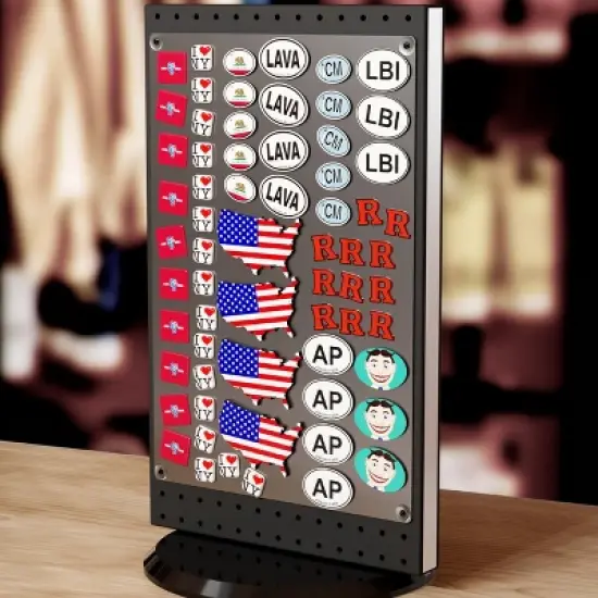 Azar Displays Metal Magnetic Board Panel for Pegboard or Wall Mount 12.75"L x 18.75"H, 2-Pack image {3}