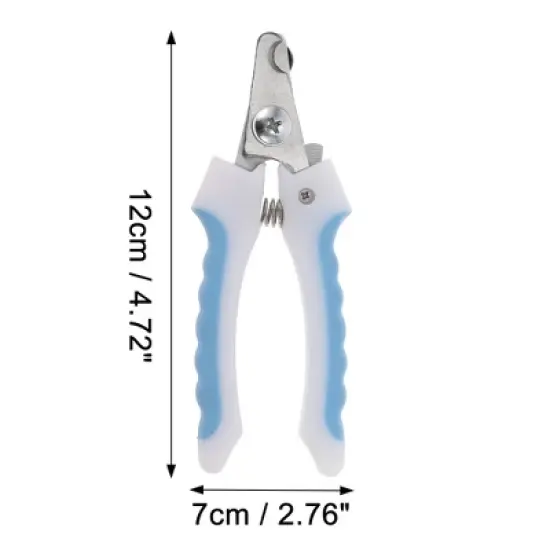 Unique Bargains Durable Straight Handle Pet Nail Clippers 4.72"x2.76" 1 Pc image {3}