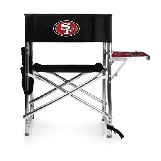 NFL San Francisco 49ers Portable Camp Chair with Table image {4}