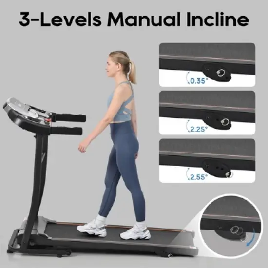 Whisen Home Folding Treadmill with Incline Adjustment image {3}