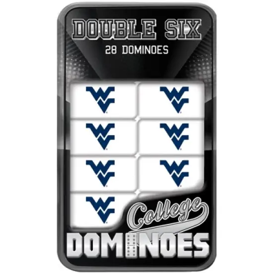 MasterPieces Officially Licensed NCAA West Virginia Mountaineers 28 Piece Dominoes Game for Adults image {1}