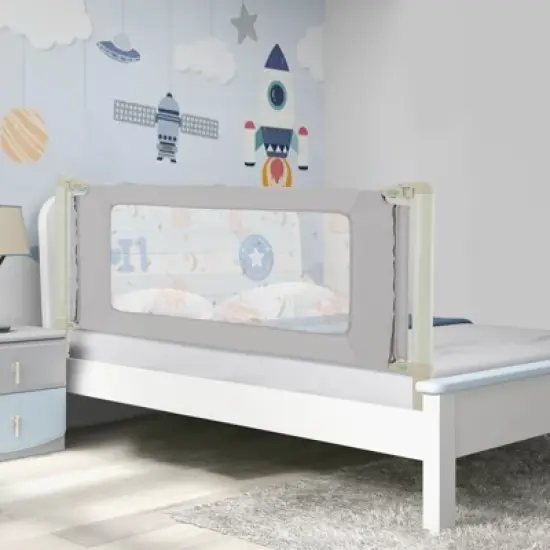 Infans 70" Bed Rail for Toddlers Infants Foldable Safety Bed Guardrail with Double Lock image {2}