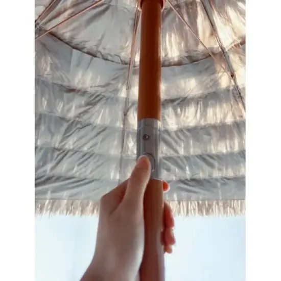 Okak 8 Ft Thatch Patio Umbrella,Straw Umbrella for Patio,Palapa,Tropical/Hawaiian/Hula,Tiki Hut&Beach Umbrella image {7}