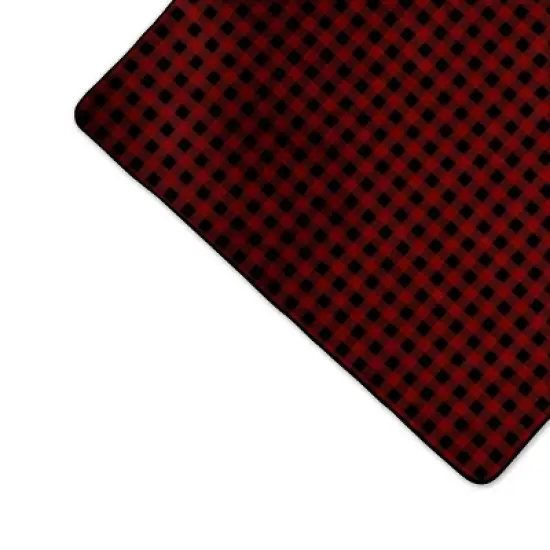 Picnic Time Blanket Tote XL Outdoor Picnic Blanket - Red/Black Buffalo Check image {4}