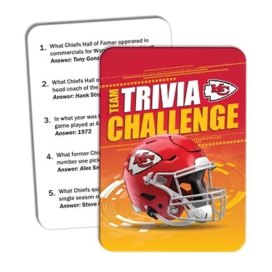 MasterPieces Officially Licensed NFL Kansas City Chiefs Trivia Challenge Card Game image {2}